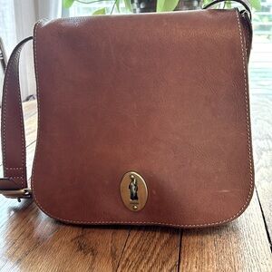 Fossil Leather Shoulder Bag